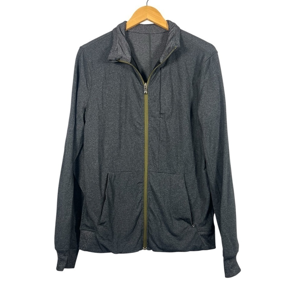 Lululemon Full Zip Heathered Zipper Pocket Workout Jacket Medium